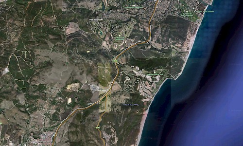 Tramo N-340 desde San Roque a actual desvío Guadiaro, San Roque (Fuente: Google Maps)