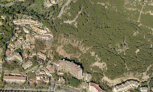 Parque Forestal de El Morlaco, Málaga (Fuente: Bing Mapas)