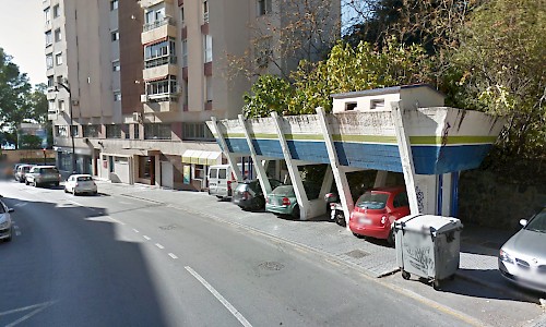 Depósito de agua en Paseo Cerrado de Calderón, Málaga (Fuente: Google Maps)
