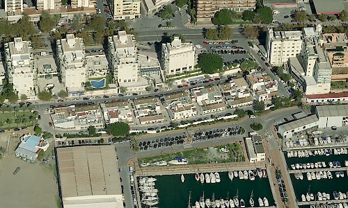 Barrio de Pescadores, Marbella (Fuente: Bing Mapas)