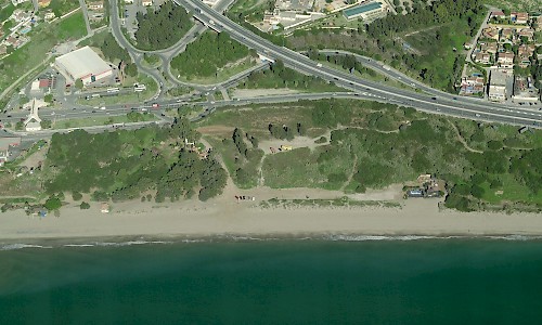 Playa del Pinillo, Marbella (Fuente: Bing Mapas)