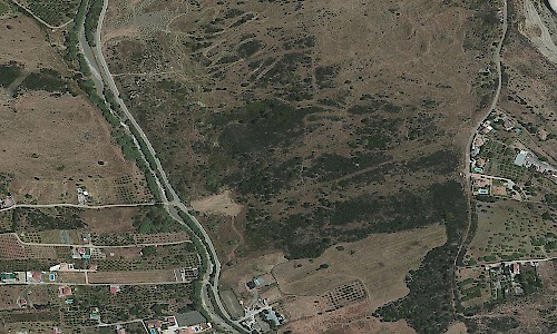 Parque fluvial del arroyo Guadalobón, huertos y formaciones forestales, Estepona (Fuente: Bing Mapas)