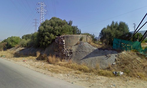 Búnker: Nido de ametralladora 131, San Roque (Fuente: Google Maps)